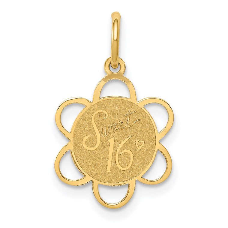14k SWEET 16 Disc Charm - XA-6EFDCEB1-4593