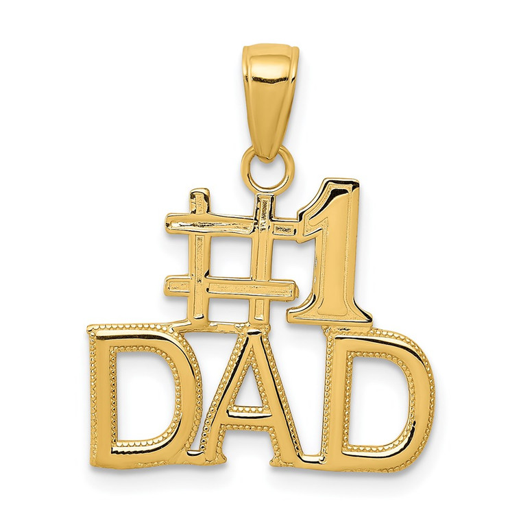 14k #1 DAD Charm - K4-417B2E29-3235