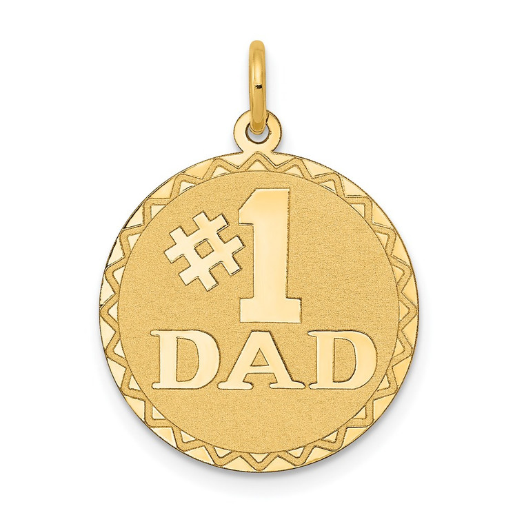 14K #1 DAD Charm - XA-CFBA247D-3758