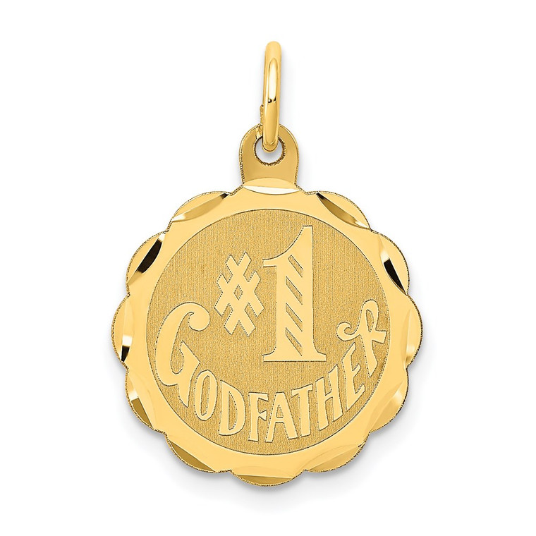 14K #1 GODFATHER Charm - XA-3C75678A-2340