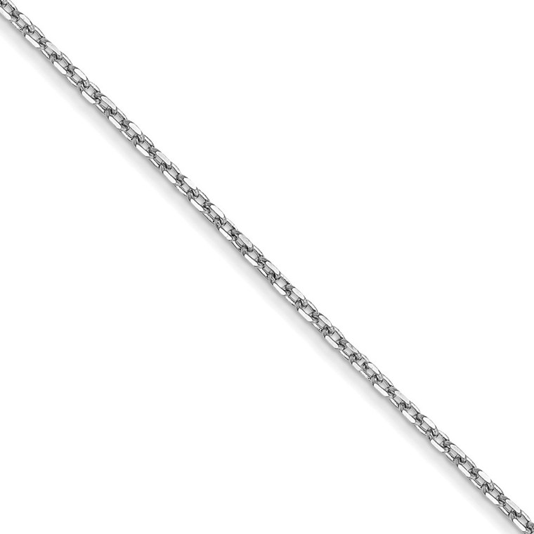 14k White Gold 1.0mm D/C Forzantine Cable Chain - PE-1BFCA1BD-8168