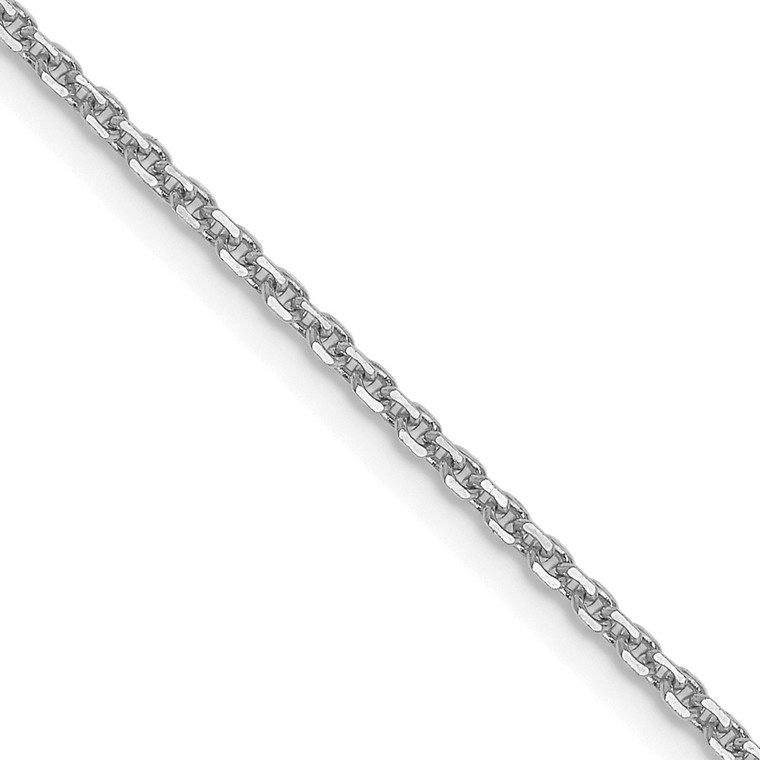 14k White Gold 1.4mm D/C Forzantine Cable Chain - PE-3AD21EFF-8269