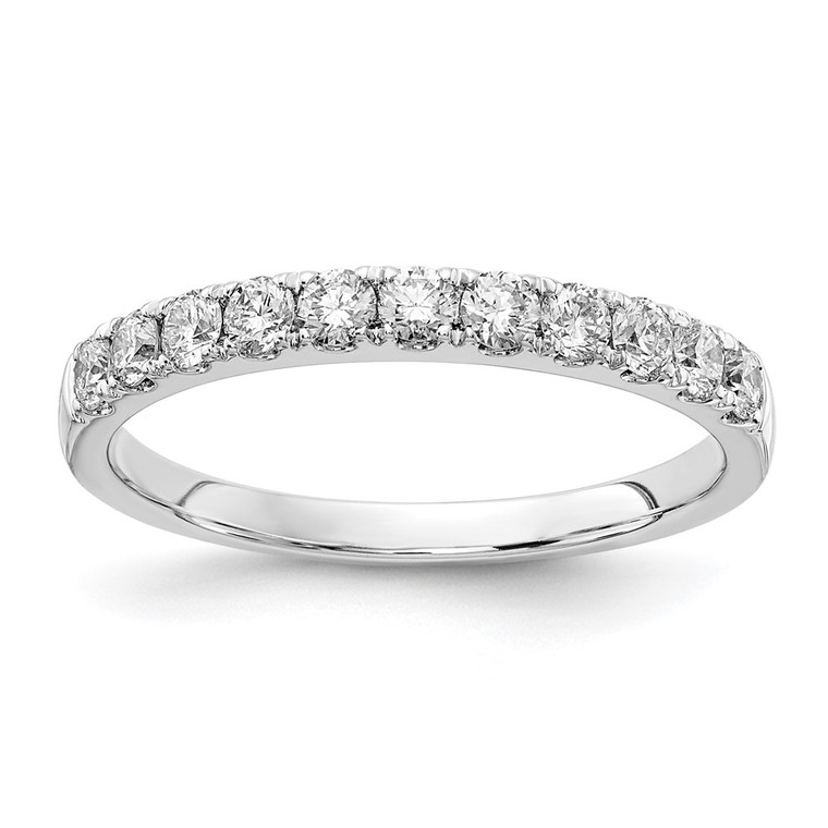 14k White Gold 1/2 carat Lab Grown Diamond VS/SI+ G+ Complete Wedding Band - RM-44926758-3633