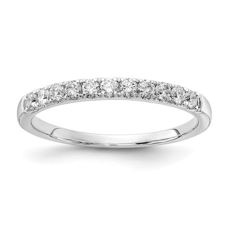 14k White Gold 1/3 carat Lab Grown Diamond VS/SI+ G+ Complete Wedding Band - RM-61519CF3-8890