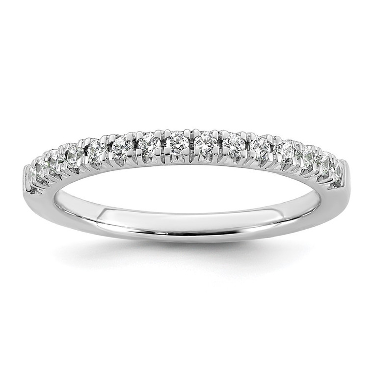 14k White Gold 1/4 carat Lab Grown Diamond VS+ F+ Complete Fifteen Stone Band
