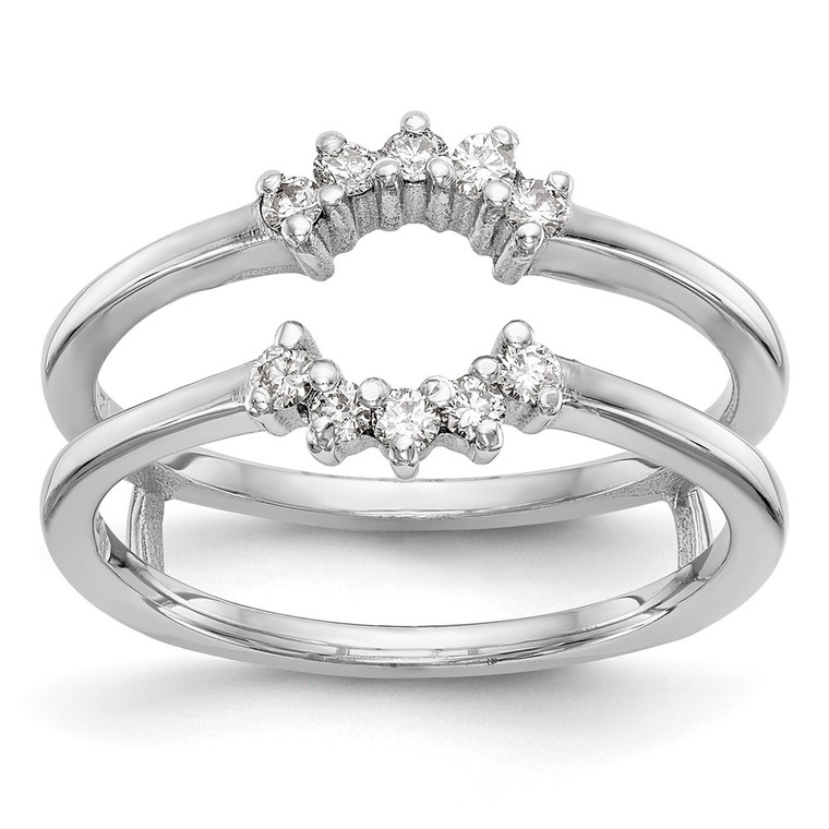 14k White Gold 1/5 carat Lab Grown Diamond VS/SI+ G+ Complete Ring Guard - RM-BF205230-7101