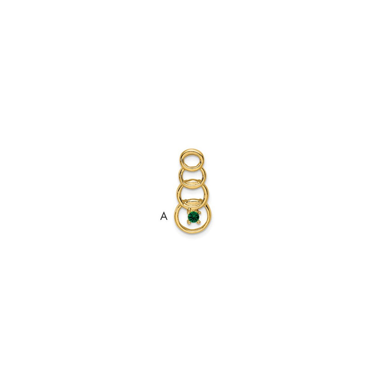 14k 1 Stone Family Pendant Mounting - XM-2FF77B02-3998