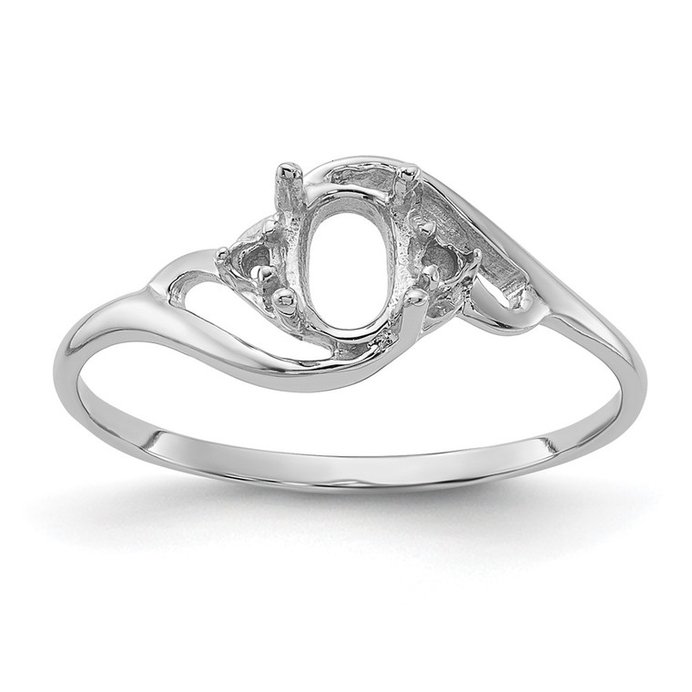 14k White Gold Diamond & Gemstone Ring Mounting - Y2-3FDC0E97-4599