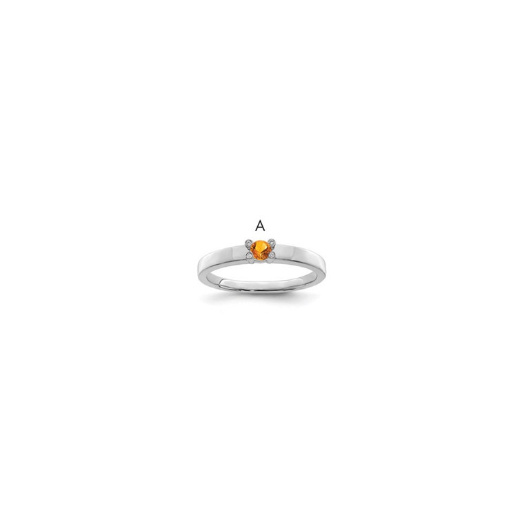 14K White Gold Family Jewelry Diamond Semi-Set Ring - XM-914846BA-1806