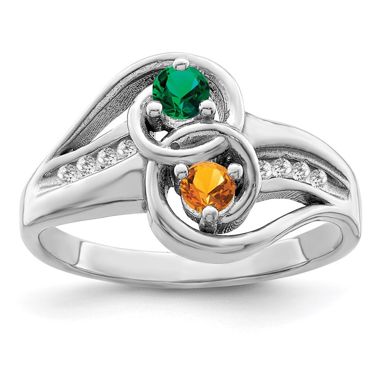 14k White Gold Family Jewelry Ring Mounting - XM-9F9F337F-6215