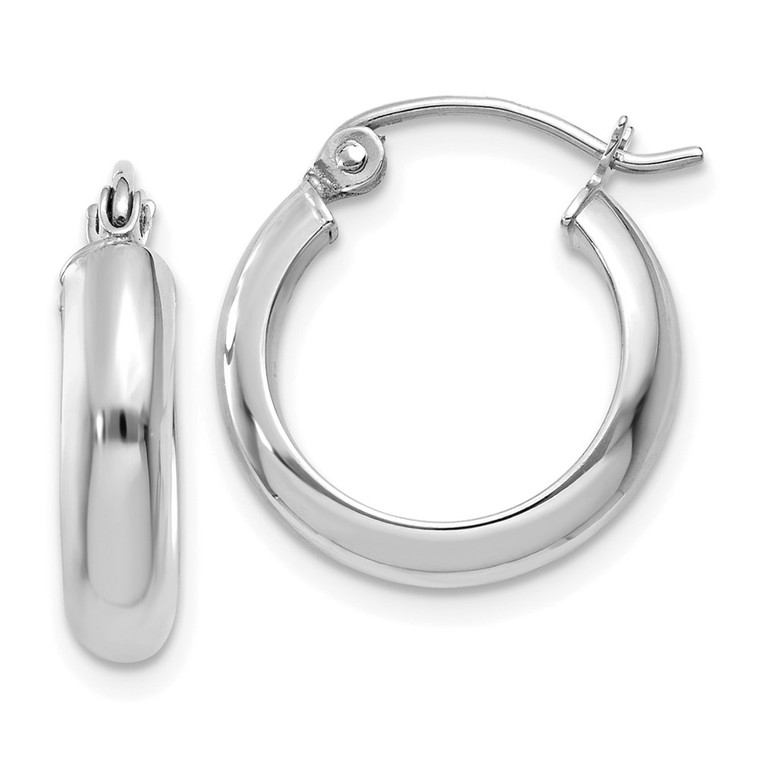 14k White Gold Hoop Earrings - TF-FC8B7126-7235