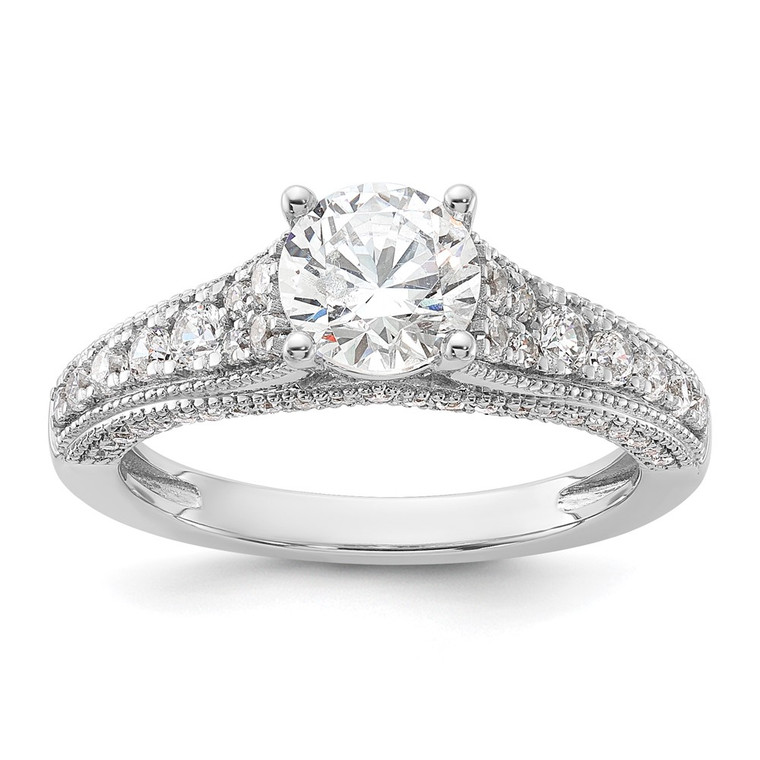 14kw Lab Grown Diamond VS/SI+ G+ Semi-Mount Engagement Ring