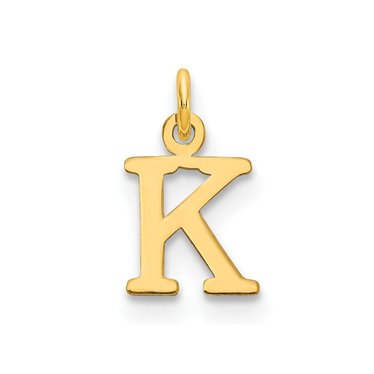 14ky Cutout Letter K Initial Pendant - XN-089FDDAA-5972