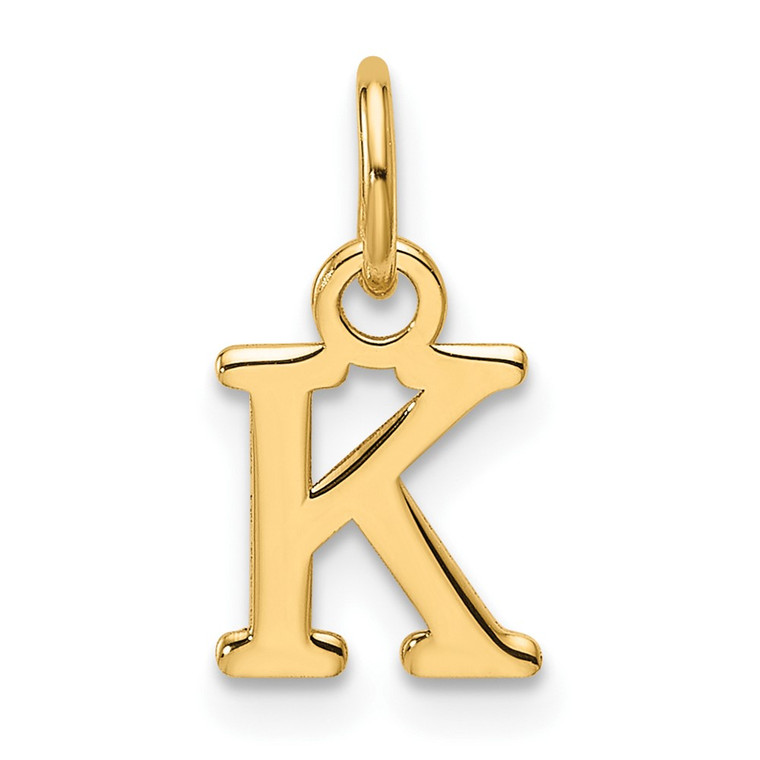 14ky Cutout Letter K Initial Pendant - XN-9D19608B-3321