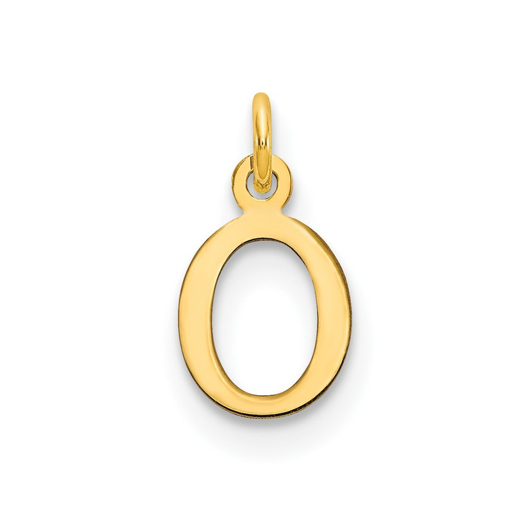 14ky Cutout Letter O Initial Pendant - XN-573912E3-4538