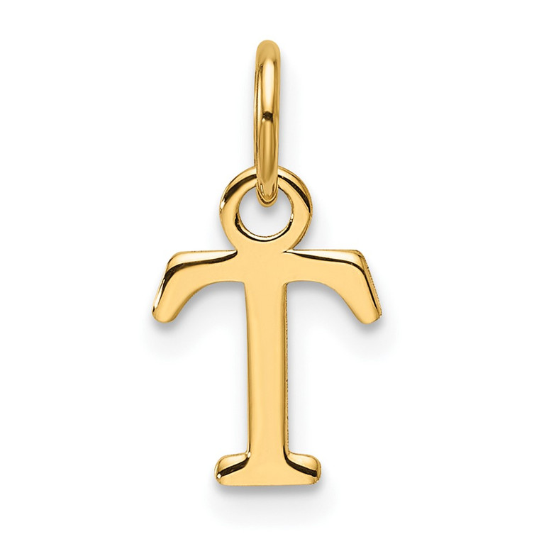 14ky Cutout Letter T Initial Pendant - XN-24776C7D-4202