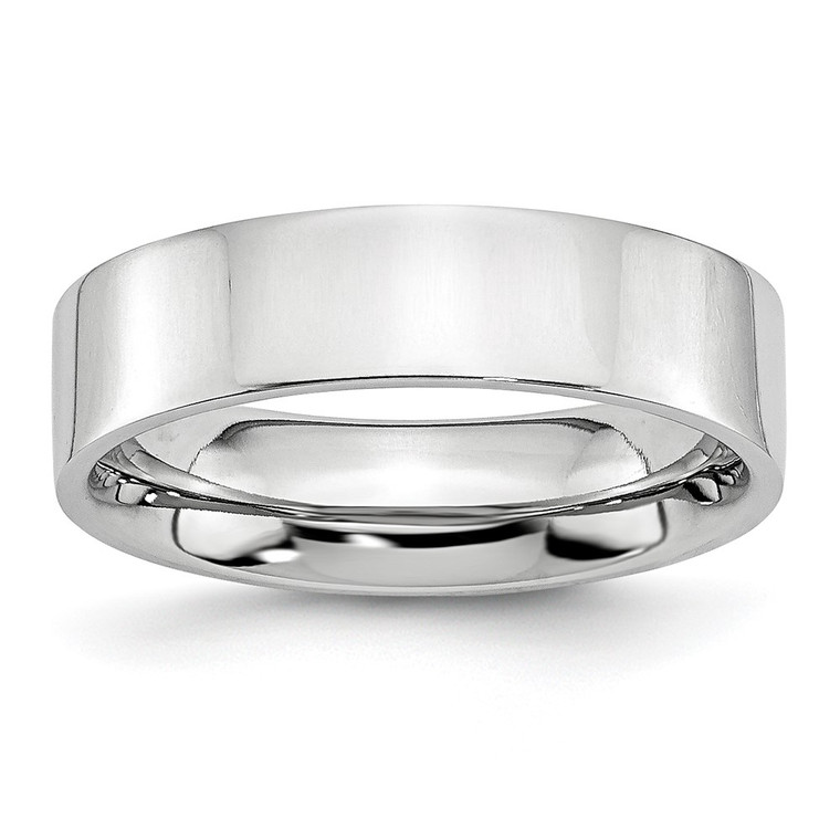 Chisel Cobalt Flat Polished 6mm Band - CC-CCDEA2E5-4979