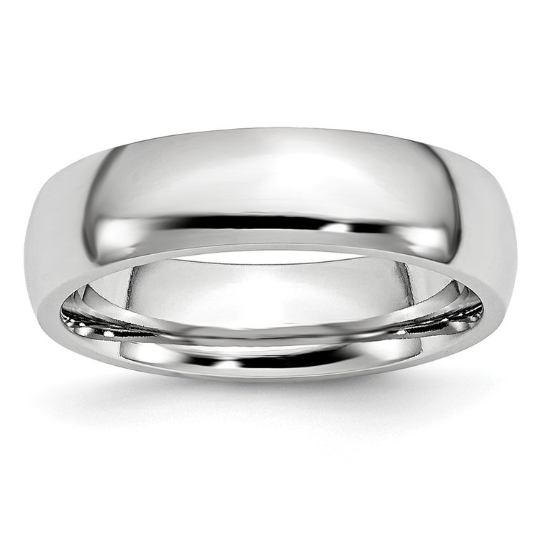 Chisel Cobalt Polished 6mm Half Round Band - CC-8A1EB39E-6028