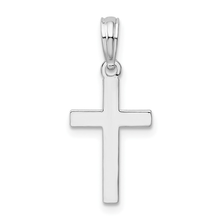 De-Ani Sterling Silver Rhodium-plated Polished Cross Pendant - QC-896FF8F3-5660