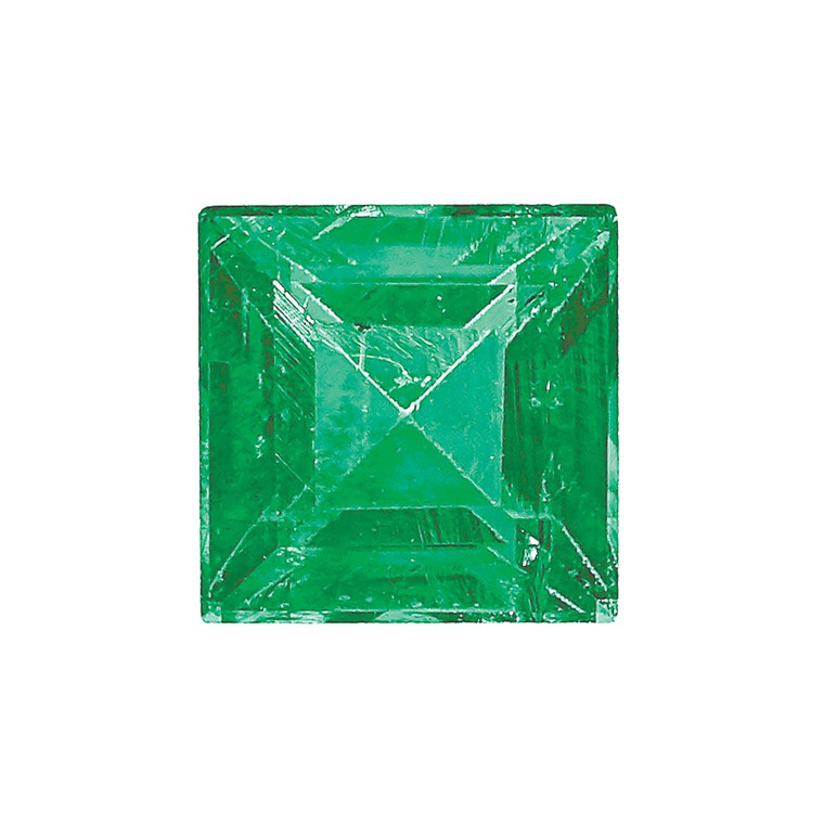 Emerald A Quality 2mm Square Step-Cut
