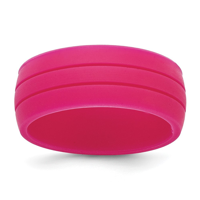 Silicone Fuchsia 8.50mm Grooved Band - SL-97E1492D-1170