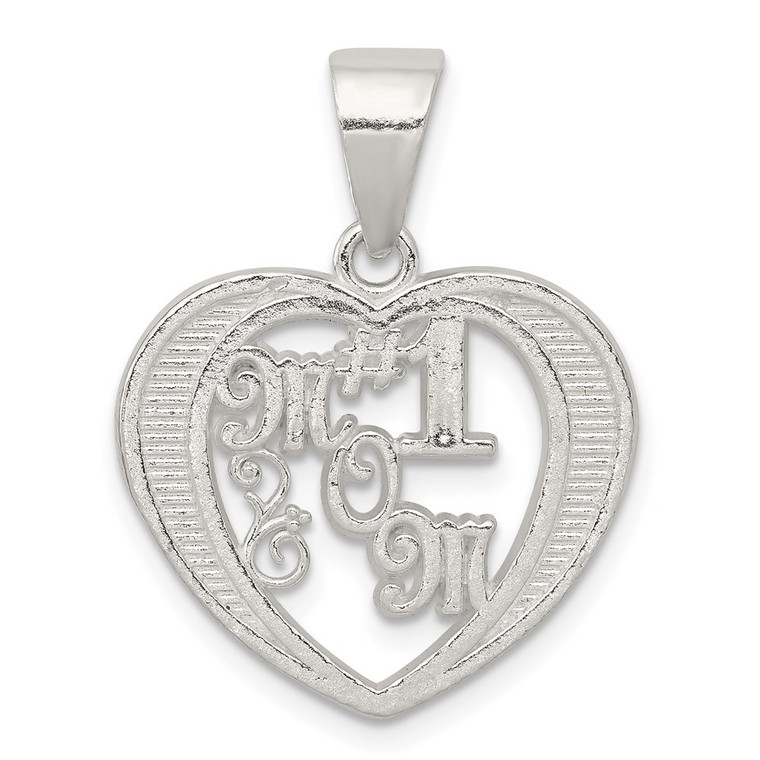 Sterling Silver # 1 Mom Charm