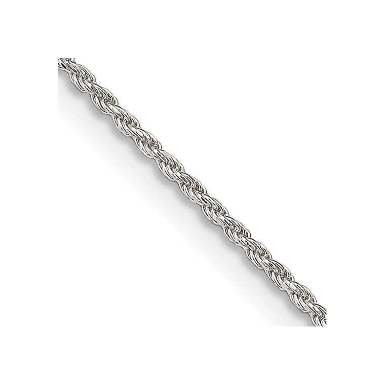 Sterling Silver 1.2mm Diamond-cut Rope Chain - QD-975D78F7-2235