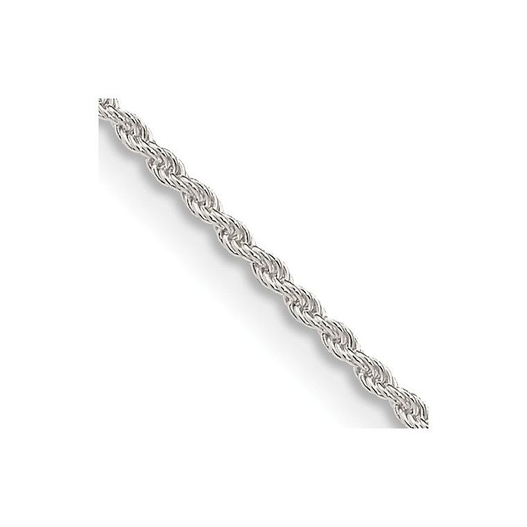 Sterling Silver 1.3mm Solid Rope Chain - QD-8ED114C1-7537