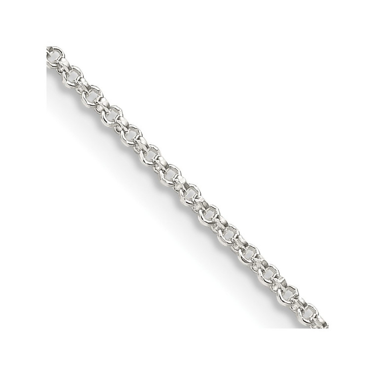 Sterling Silver 1.4mm Diamond-cut Rolo Chain - QP-8B4E9D3E-2487