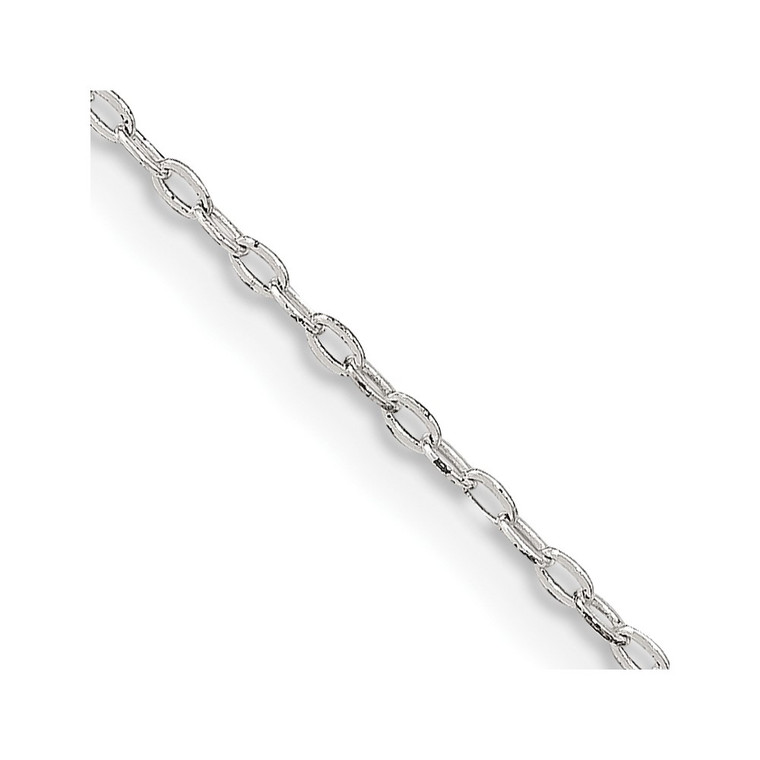 Sterling Silver 1.4mm Flat Oval Cable Chain - QP-D960A60F-3471