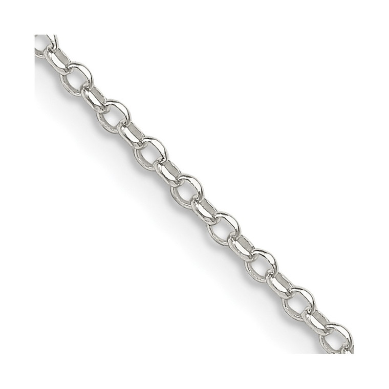 Sterling Silver 1.75mm Diamond-cut Cable Chain - QH-BA42E412-5044