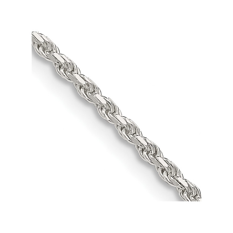 Sterling Silver 1.85mm Diamond-cut Rope Chain - QD-C8D8DCF8-8701