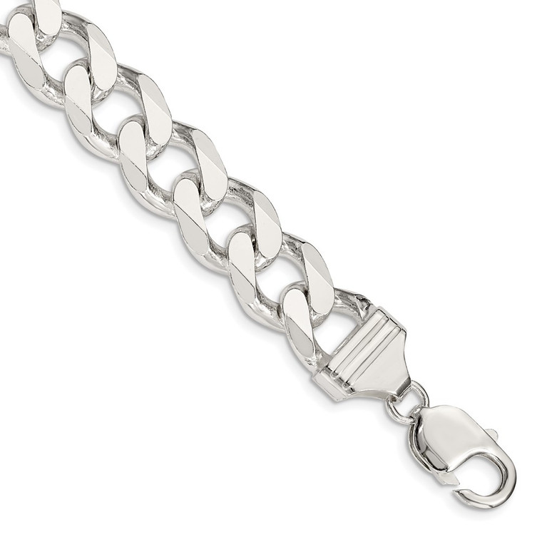 Sterling Silver 13mm Curb Chain - QC-68659629-7817