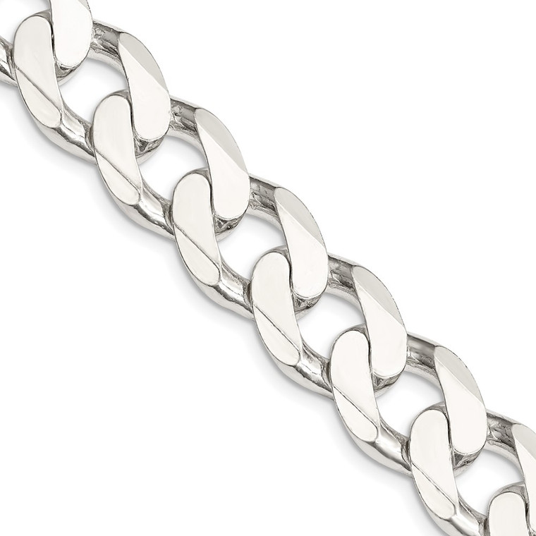 Sterling Silver 14.5mm Curb Chain - QC-30F2CDD8-9323