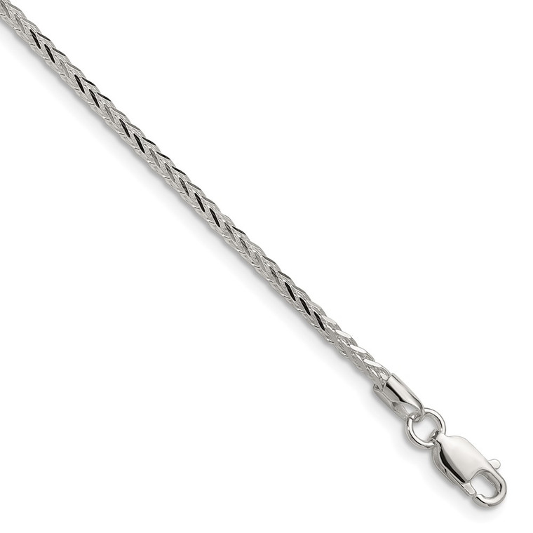 Sterling Silver 2.0mm 8 Sided D/C Double Spiga Chain - QD-49615C64-5873