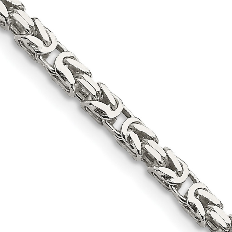 Sterling Silver 2.5mm Byzantine Chain - QB-A56C7D3C-7186