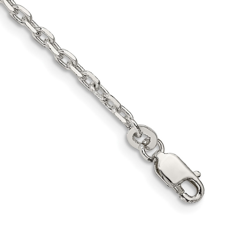 Sterling Silver 2.75mm Beveled Oval Cable Chain - QC-2396B859-6839