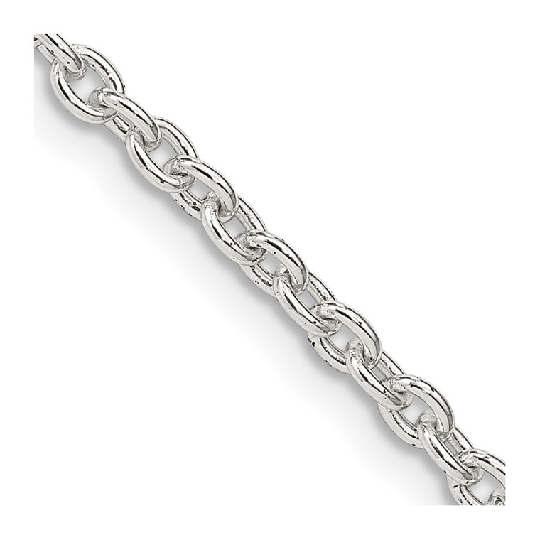 Sterling Silver 2.75mm Cable Chain - QC-4E9D2B25-6529