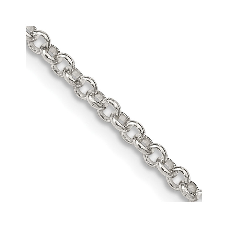Sterling Silver 2.8mm Rolo Chain - QF-E8664DFF-3438