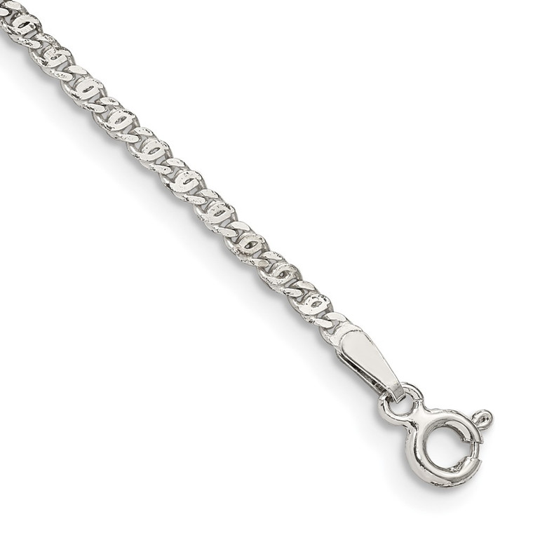 Sterling Silver 2mm Fancy Anchor Pendant Chain - QP-EC113967-4894