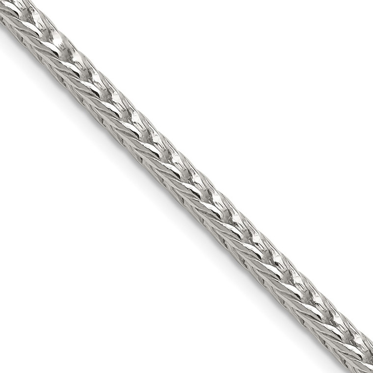 Sterling Silver 3.4mm Diamond-cut Round Franco Chain - QF-5318910B-5298