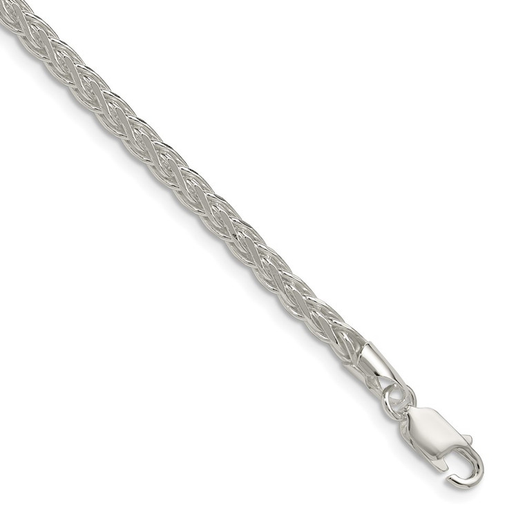 Sterling Silver 3.5mm Diamond-cut Square Spiga Chain - QD-7D8AE37E-7382