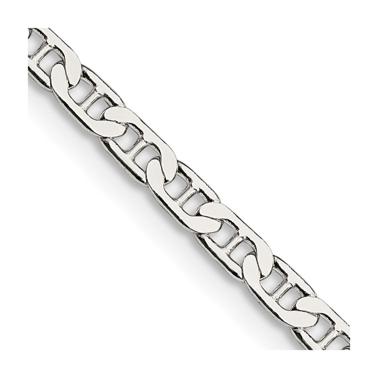 Sterling Silver 3mm Flat Anchor Chain - QA-93A9C45C-3356