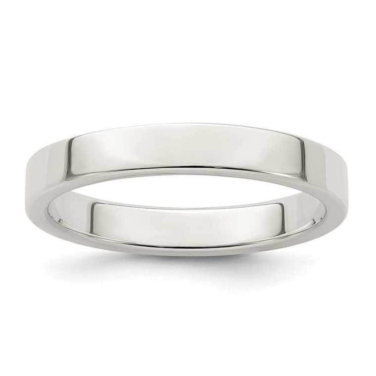 Sterling Silver 3mm Lightweight Flat Size 8 Band