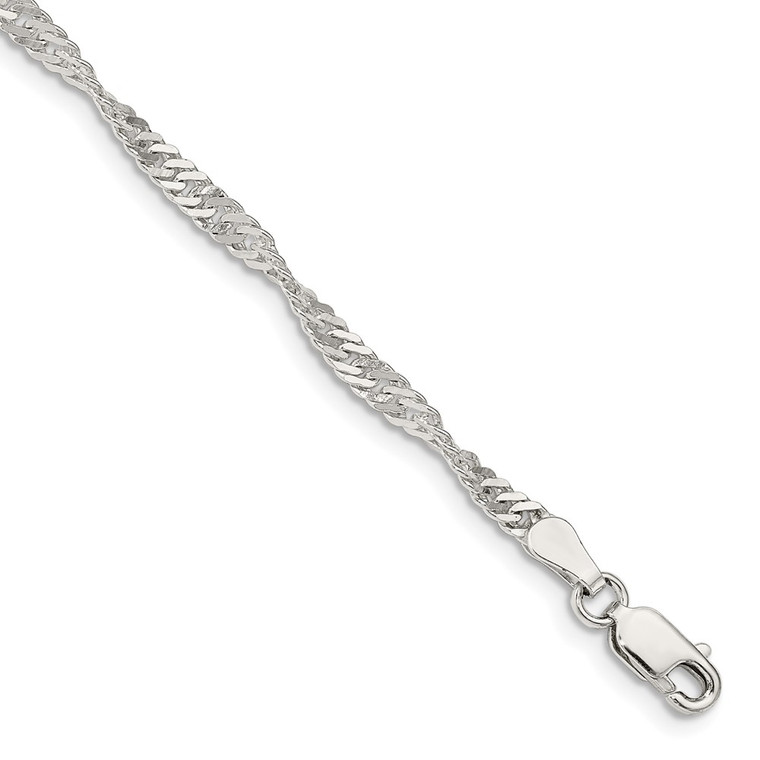 Sterling Silver 3mm Singapore Chain - QF-1B1E95FC-1261