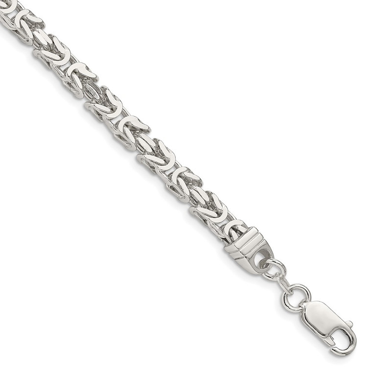 Sterling Silver 4.25mm Byzantine Chain - QB-1F7096FD-4334