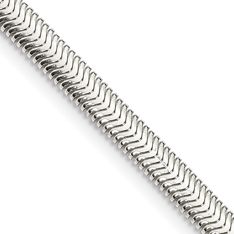 Sterling Silver 4.2mm Flat Oval Snake Chain - QF-99DF0FFF-4866