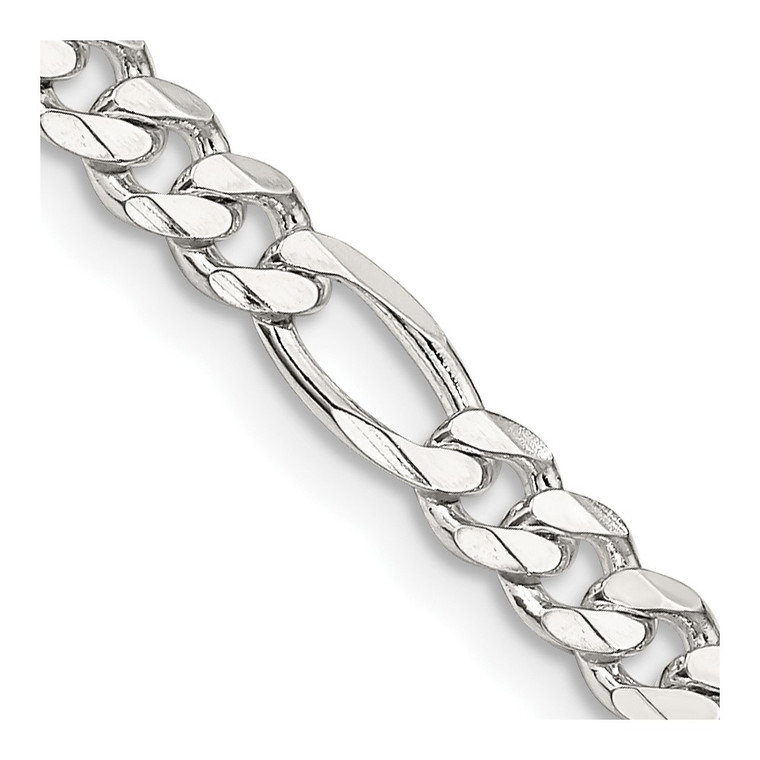 Sterling Silver 4.5mm Figaro Chain - QF-3943100B-4215