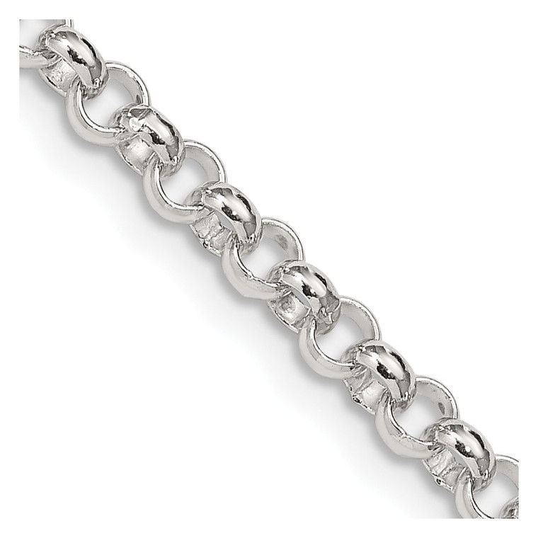 Sterling Silver 4mm Rolo Chain - QF-8C82414F-1201