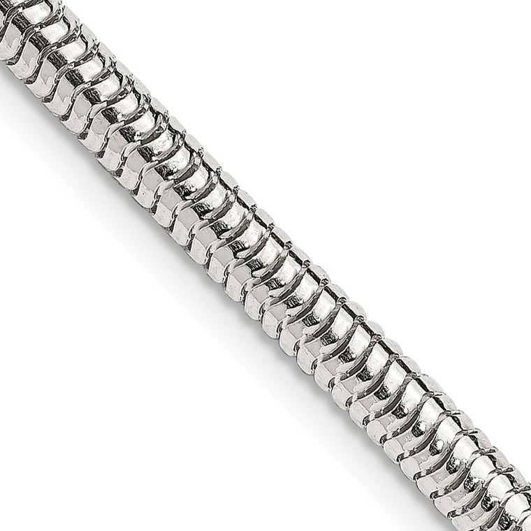 Sterling Silver 4mm Round Snake Chain - QS-A892B30B-6090